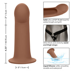 Dildo Performance Maxx Extension w/harness - Brown Calexotics Dildos Juguete Sexuales Sex Shop Tienda para Adultos