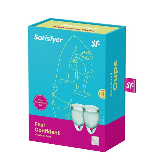 Satisfyer Feel Confident Menstrual Cup- Dark Green - Cake Sex Shop