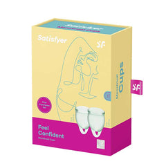 Satisfyer Feel Confident Menstrual Cup- Light Green - Cake Sex Shop