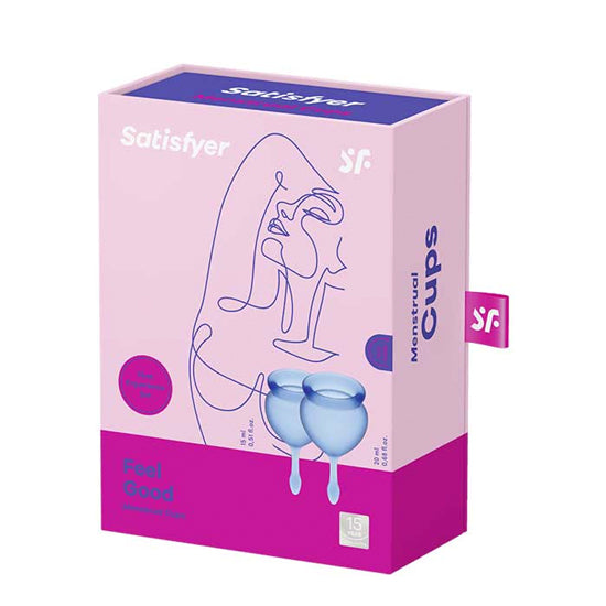 Satisfyer Feel Good Menstrual Cup-Dark Blue - Cake Sex Shop