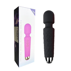 Masajeador Vibrador Recargable - Negro - Cake Sex Shop