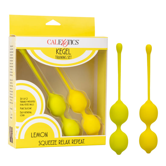 Kegel Training Set Lemon - Cake Sex Shop