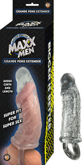 Extensión Maxx Men Grande Penis Sleeve-Clear - Cake Sex Shop