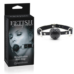 Mordaza Fetish Fantasy Series Limited Edition Breathable Ball Gag-Black - Cake Sex Shop