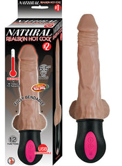 Dildo Natural Realskin Hot Cock #2 Brown 6.5" - Cake Sex Shop