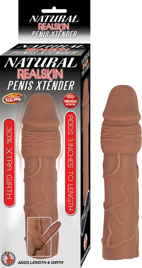 Extensión Natural Realskin Penis Xtender Brown - Cake Sex Shop