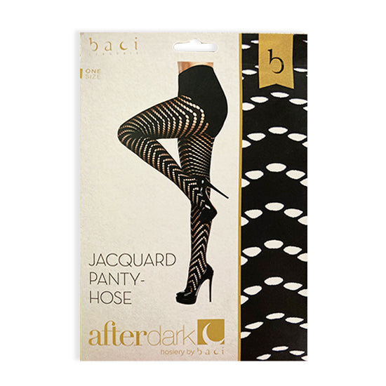 Medias Baci Jacquard O/S - Cake Sex Shop