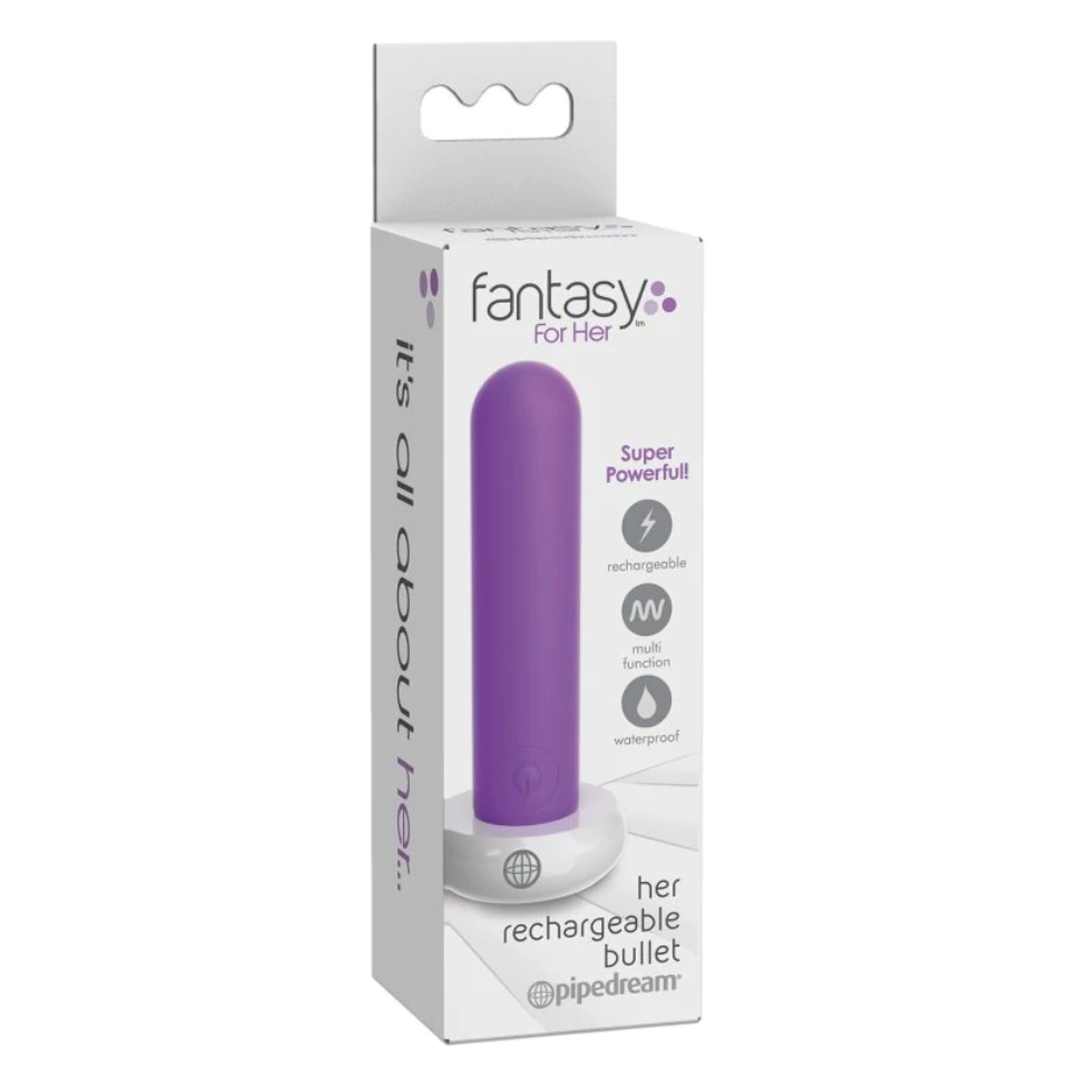 Vibrador Fantasy For Her Her Rechargeable Bullet -Purple - Cake Sex Shop