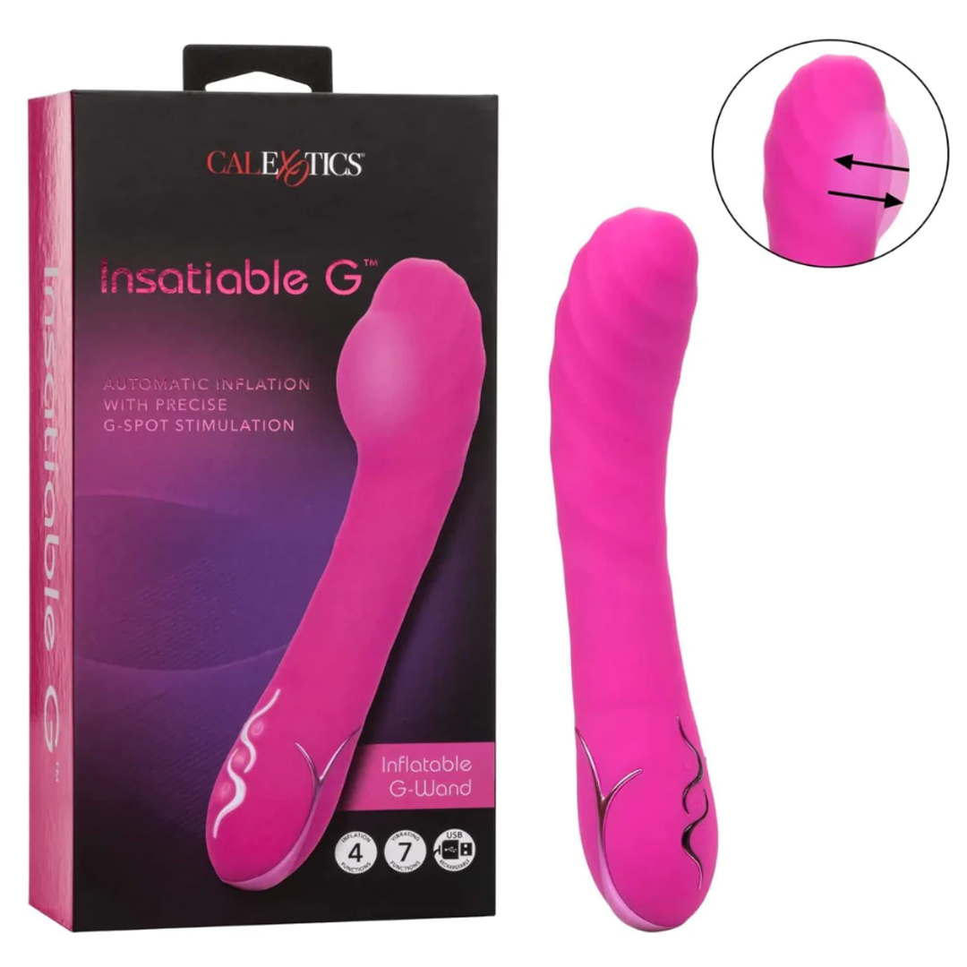 Vibrador Insatiable G Inflatable G-Wand Calexotics Vibradores Juguete Sexuales Sex Shop Tienda para Adultos