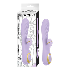 Vibrador Vibes Of New York Ribbed Suction Massager-Lavender