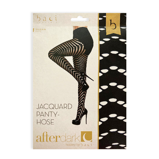 Medias Baci Jacquard Q/S - Cake Sex Shop