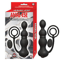 Plug Anal Anal-Ese Collection Remote Control Pleasure Plug & Cockring - Cake Sex Shop