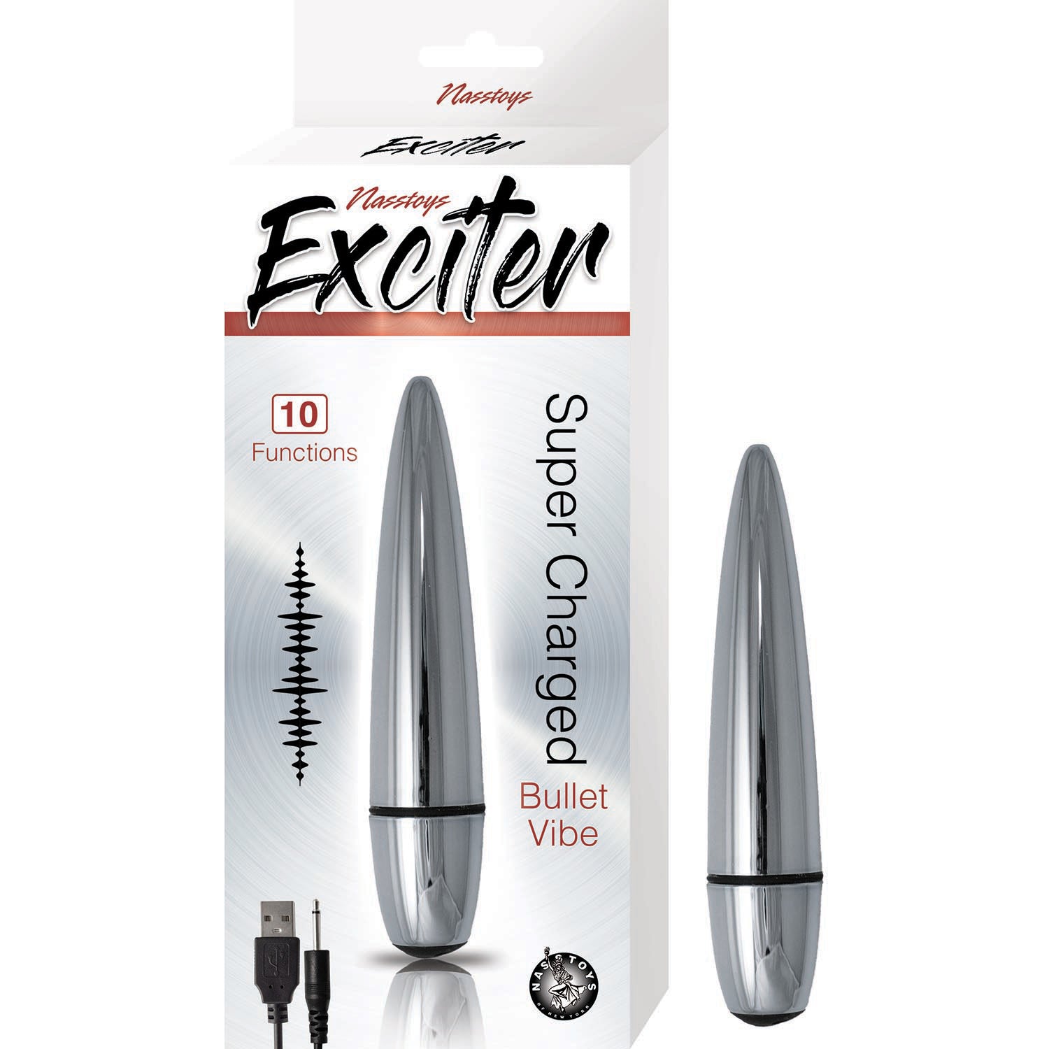 Vibrador Exciter Bullet Vibe-Silver Nasstoys Vibradores Juguete Sexuales Sex Shop Tienda para Adultos