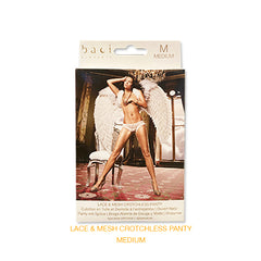 Panty Lace and Mesh Crotchless Panty Medium - Cake Sex Shop 2 3