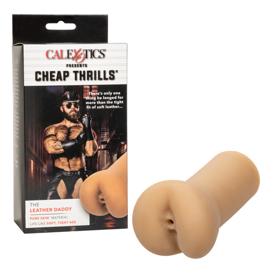 Masturbador Cheap Thrills-The Leathr Daddy Calexotics Masturbadores Juguete Sexuales Sex Shop Tienda para Adultos