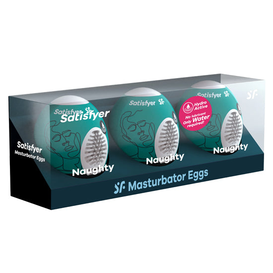 Masturbador Satisfyer Masturbator Egg 3 Set-Naughty Satisfyer Masturbadores Juguete Sexuales Sex Shop Tienda para Adultos