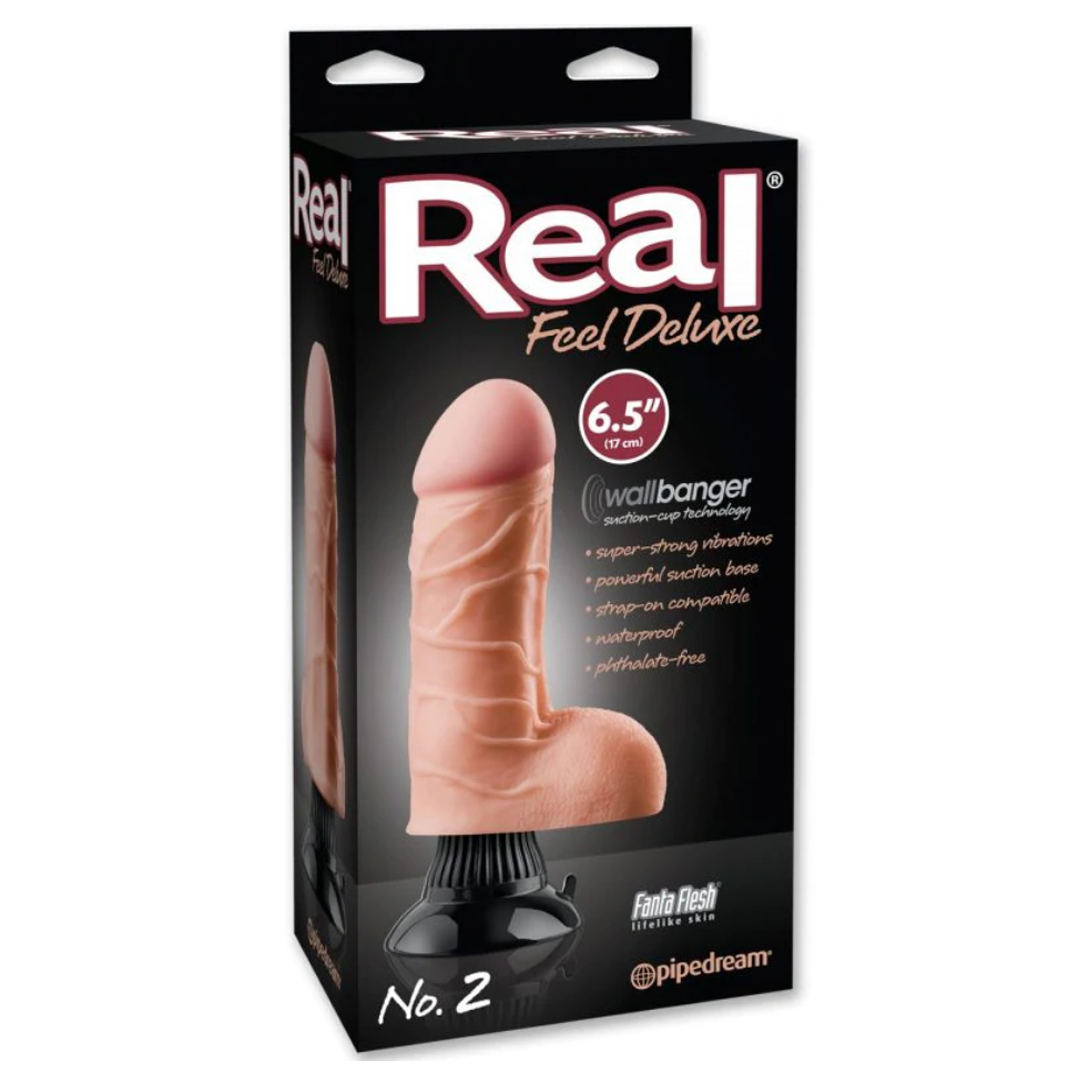 Dildo Real Feel Deluxe #2 Flesh 6.5” - Cake Sex Shop