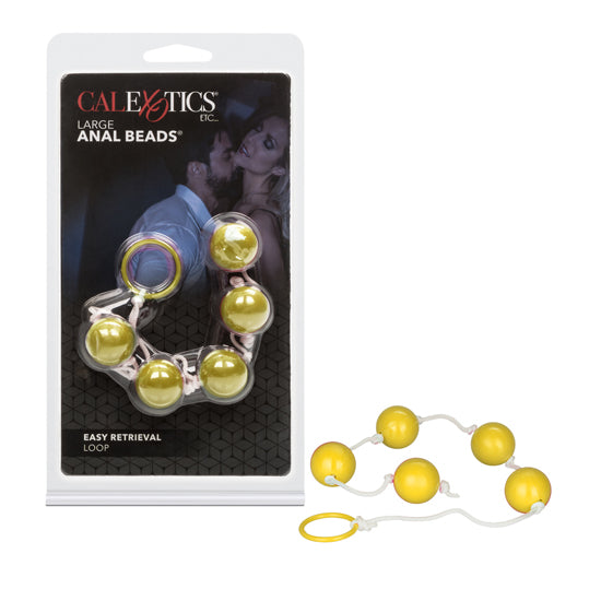 Perlas Anal Beads - Large Yellow - Cake Sex Shop