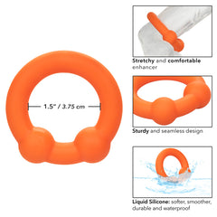 Anillo Alpha Liquid Silicone Dual Ball Ring Calexotics Anillos Juguete Sexuales Sex Shop Tienda para Adultos