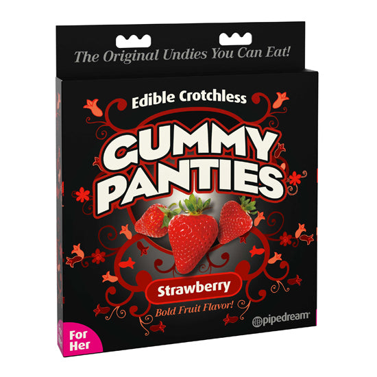 Tanga Edible Gummy Panties Strawberry For Her - Cake Sex Shop