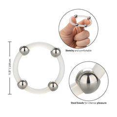 Anillo Steel Beaded Silicone Ring - Large - Cake Sex Shop 2