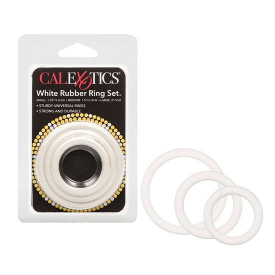 Anillo White Rubber Ring Set-3Pc Set - Cake Sex Shop