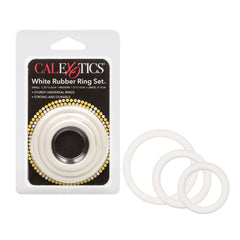 Anillo White Rubber Ring Set-3Pc Set - Cake Sex Shop