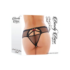 Panty Peek A Boo Butt Panty, Black - Cake Sex Shop 2