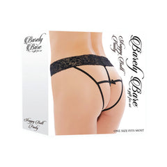 Panty Strappy Butt Panty, Black - Cake Sex Shop 2 3