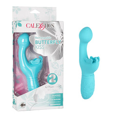 Vibrador Rechargeable Butterfly Kiss - Blue Calexotics Vibradores Juguete Sexuales Sex Shop Tienda para Adultos