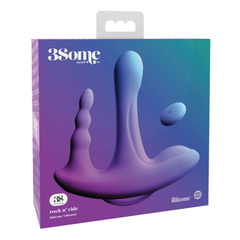 Vibrador 3Some Rock N' Ride - Purple - Cake Sex Shop