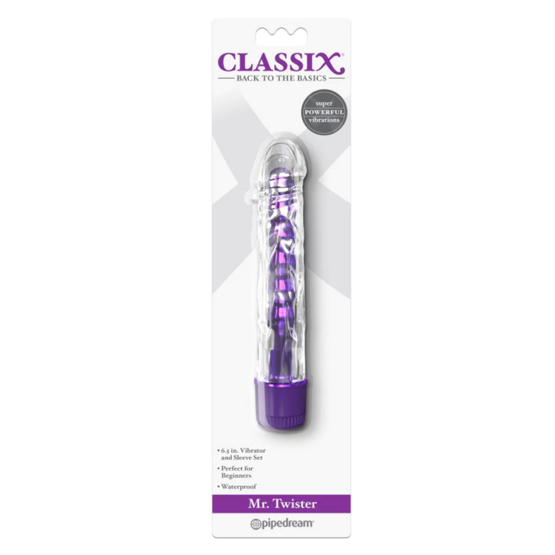Vibrador Classix Mr. Twister - Purple - Cake Sex Shop