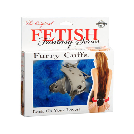 Fetish Fantasy Series Original Furry Cuffs-Blue - Cake Sex Shop