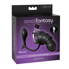 Jaula Anal Fantasy Elite Ass-gasm Cock Blocker – Black - Cake Sex Shop