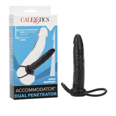 Dildo Consolador Accommodator Dual Penetrator - Black Cake Sex Shop Juguetes Sexuales para Adultos