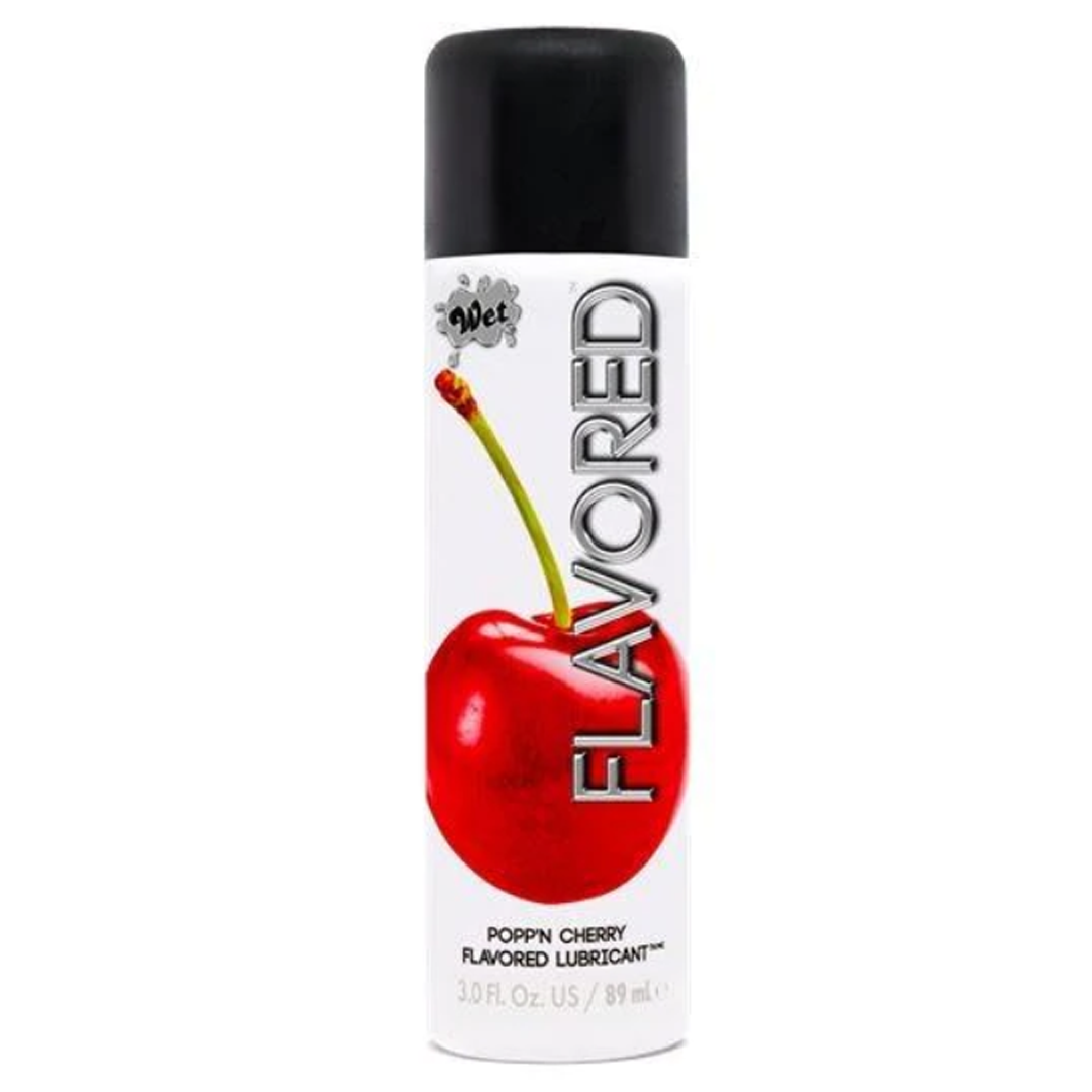Lubricante sexual Wet Flavored Poppin Cherry 3 Oz Cake Sex Shop Juguetes Sexuales para Adultos