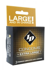 Id Extra Large Condoms - 3   Pack - Cake Sex Shop