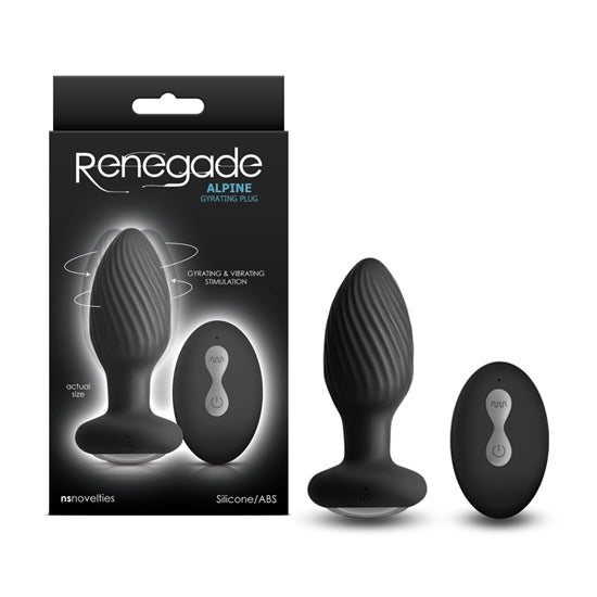 Plug  Anal Renegade - Alpine - Black NS Novelties Juguetes Anales Juguete Sexuales Sex Shop Tienda para Adultos