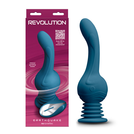 Dildo  Revolution - Earthquake - Teal 5" - Cake Sex Shop