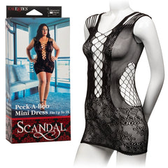 Babydoll Scandal Plus Size Peekaboo Dress - Cake Sex Shop