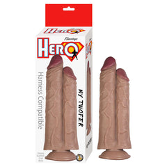 Dildo Hero My Twofer 10"- Brown - Cake Sex Shop