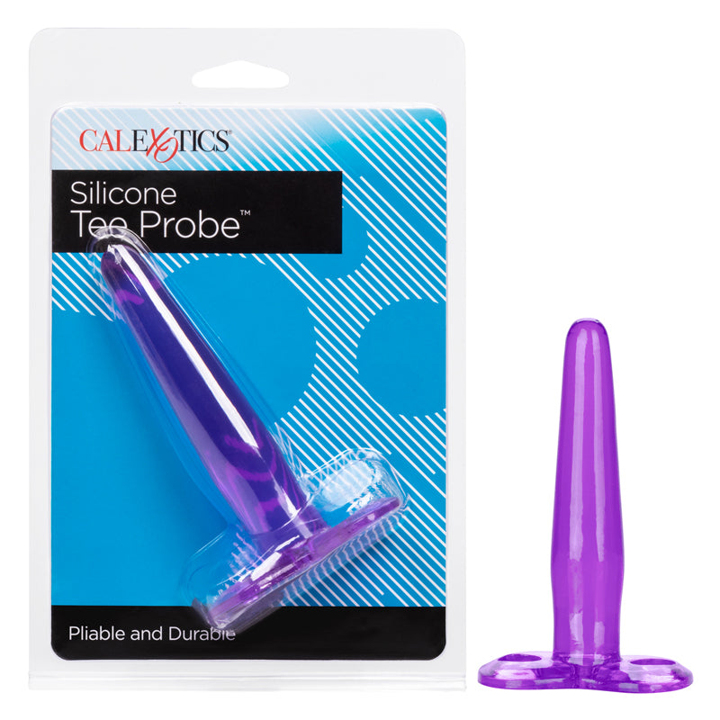 Plug Anal Silicone Tee Probe - Purple Calexotics Juguetes Anales Juguete Sexuales Sex Shop Tienda para Adultos