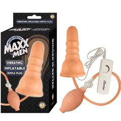 Plug Maxx Men Inflatable Vibrating Dream Plug-White