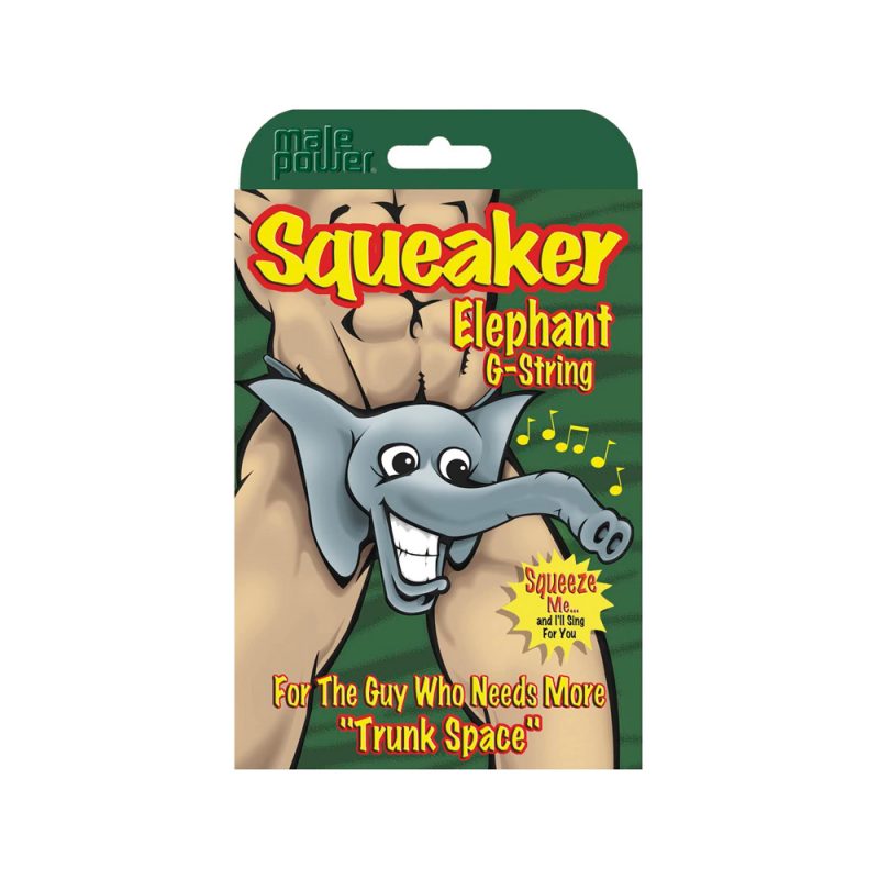 Squeaker Elephant G-String - Cake Sex Shop