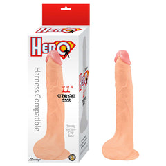 Dildo Hero 11" Straight Cock-White Nasstoys Dildos Juguete Sexuales Sex Shop Tienda para Adultos