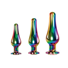 Juguete Anal Rainbow Metal Plug Set - Cake Sex Shop 2