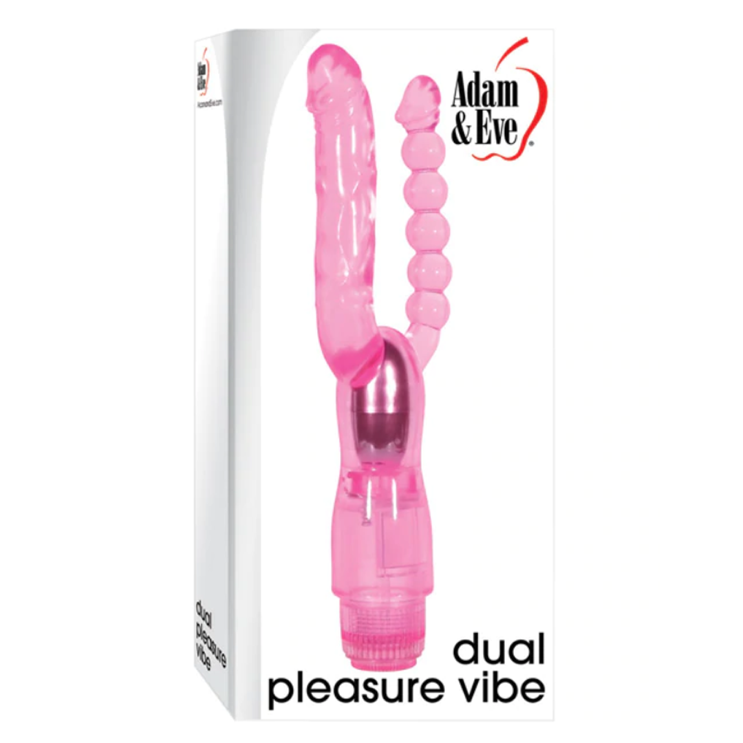 Vibrador Adam & Eve Dual Pleasure Vibe - Rosa - Vibradores KinkyToys Mx Cake Sex Shop México