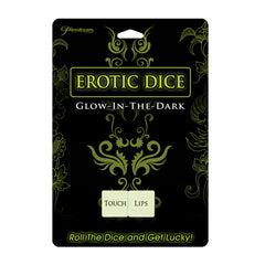 Dados Pipedream Erotic Dice - Glow In The Dark - Cake Sex Shop