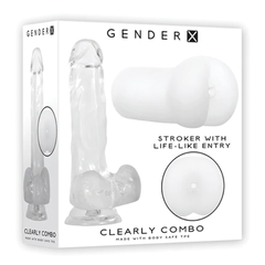 Set Gender X Clearly Combo - 7"  Clear Cake Sex Shop Juguetes Sexuales para Adultos