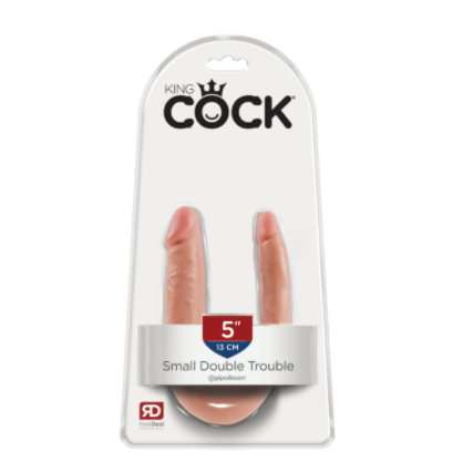 Dildo King Cock Small Double Trouble - Light - Cake Sex Shop